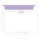 Monogram with Script Name Flat Note Cards Image 2 of 4